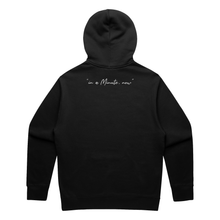 Load image into Gallery viewer, BOYO - IN A MINUTE, NOW - BLACK HOODIE (EP LAUNCH EXCLUSIVE)
